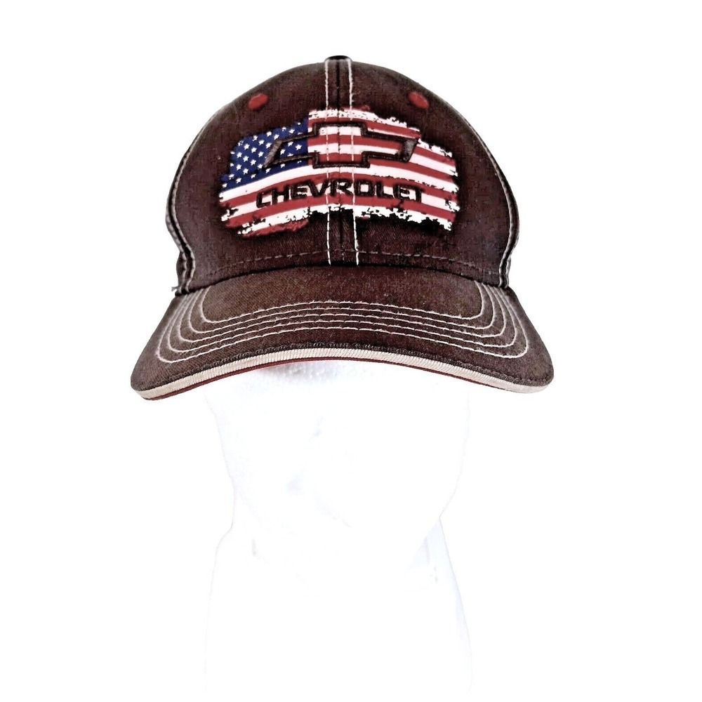 Chevrolet‎ Racing Mens Brown Baseball Cap StrapBack Hat Chevrolet Group Vintage